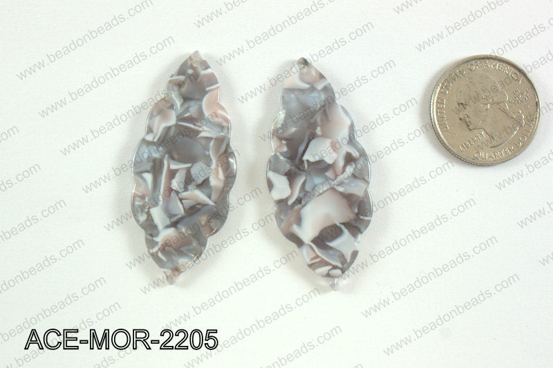 Acetate moroccan pendants 22x50mm ACE-MOR-2205