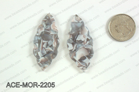 Acetate moroccan pendants 22x50mm ACE-MOR-2205