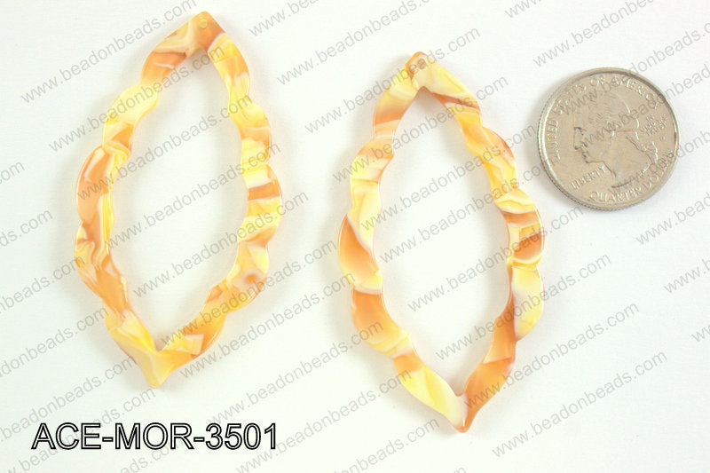 Acetate moroccan pendants 35x63mm ACE-MOR-3501