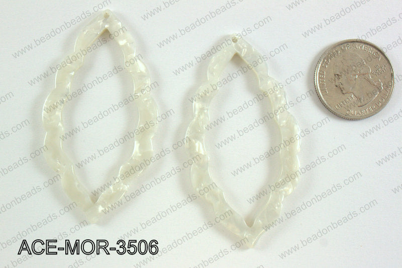 Acetate moroccan pendants 35x63mm ACE-MOR-3506