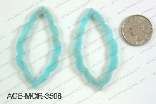 Acetate moroccan pendants 35x63mm ACE-MOR-3508