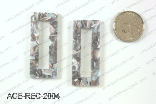 Acetate rectangle pendants 20x50mm ACE-REC-2004