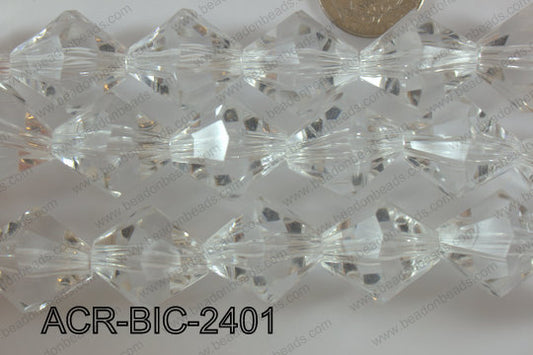 Acrylic Bicone 22mm ACR-BIC-2401