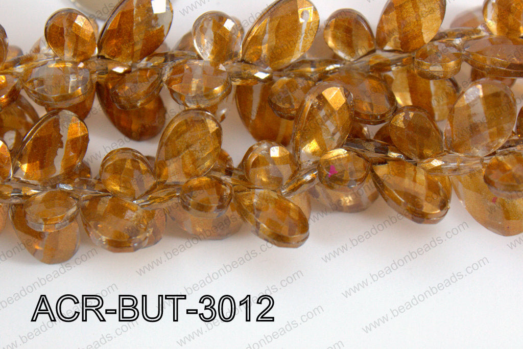 Acrylic Butterfly 23x30mm brown ACR-BUT-3012