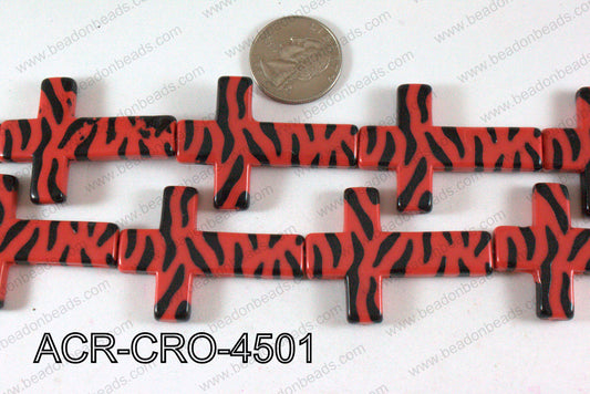 Acrylic Cross Red 45mm ACR-CRO-4501