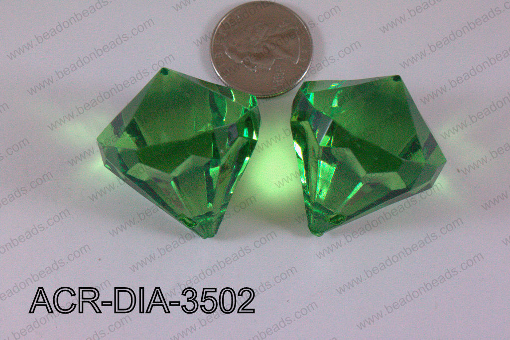 Acrylic Diamond Green 35mm ACR-DIA-3502