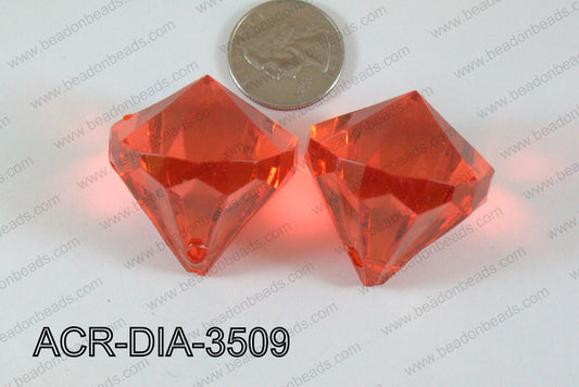 Acrylic Diamond Red 35mm ACR-DIA-3509