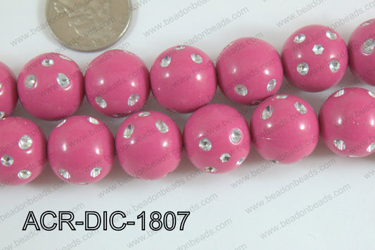 Acrylic Dice Round 18mm ACR-DIC-1807