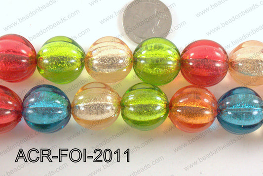 Acrylic Foil Round Multicolor 20mm ACR-FOI-2011