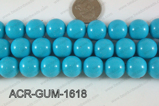 Acrylic Gum Ball Blue 16mm ACR-GUM-1618