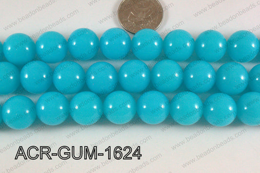 Acrylic Gum Ball Light Blue 16mm ACR-GUM-1624