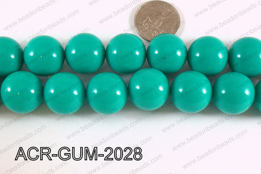 Acrylic Gum Ball Dark Green 20mm ACR-GUM-2028