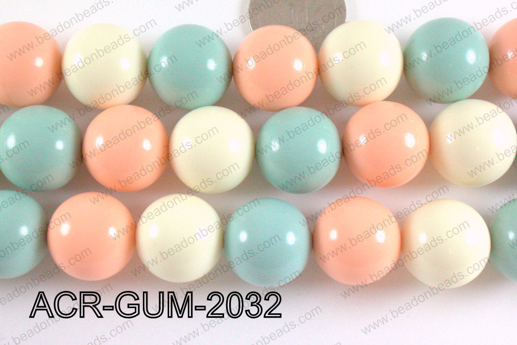 Acrylic Gum Ball Multicolor 20mm ACR-GUM-2032