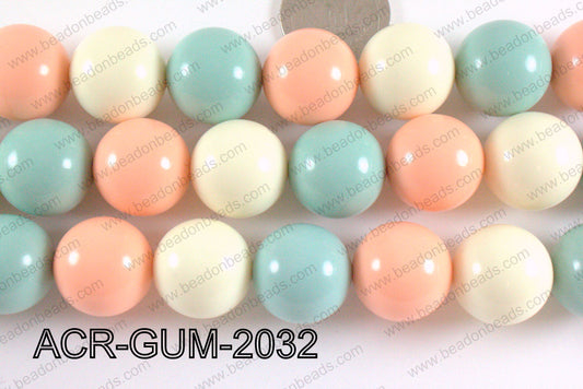 Acrylic Gum Ball Multicolor 20mm ACR-GUM-2032