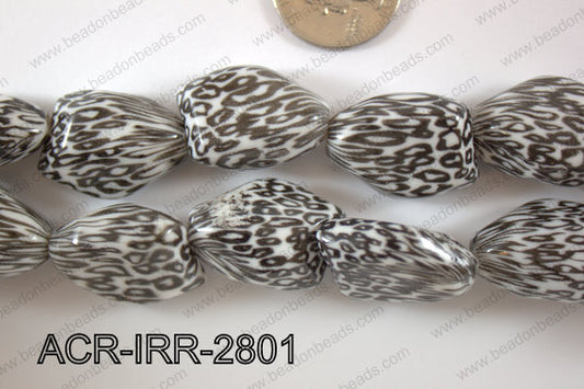 Acrylic Bead 20x28mm ACR-IRR-2801
