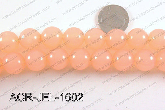 Acrylic Jelly Gumball Peach 16mm ACR-JEL-1602