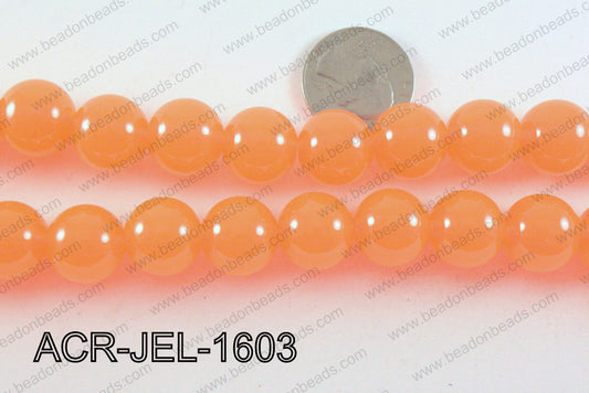 Acrylic Jelly Gumball Orange 16mm ACR-JEL-1603