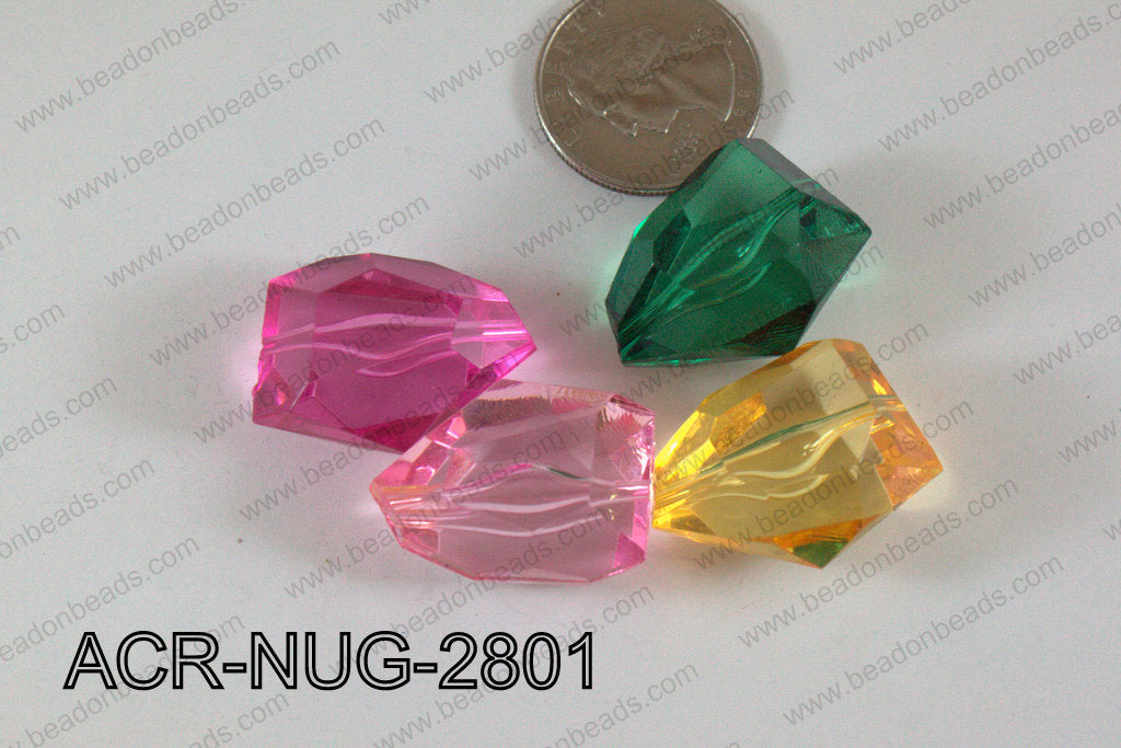 Acrylic Nugget Multicolor 28mm ACR-NUG-2801