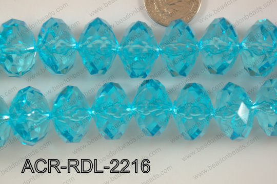 Acrylic Rondel 22mm ACR-RDL-2216