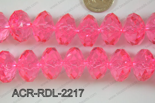 Acrylic Rondel 22mm ACR-RDL-2217