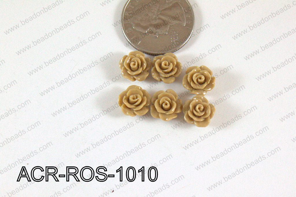 Acrylic Rose Beige 10mm ACR-ROS-1010