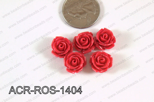 Acrylic Rose Hot Pink 14mm ACR-ROS-1404
