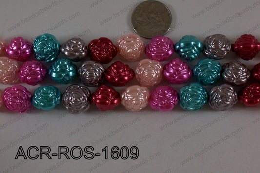Acrylic Rose Multicolor 16mm ACR-ROS-1609