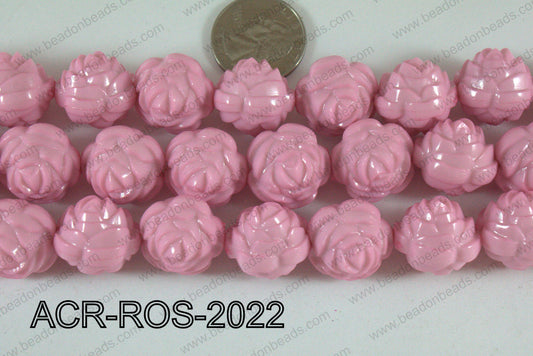 Acrylic Rose Light Pink 20mm ACR-ROS-2022