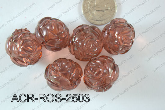 Acrylic Rose 500g Bag 25mm ACR-ROS-2503