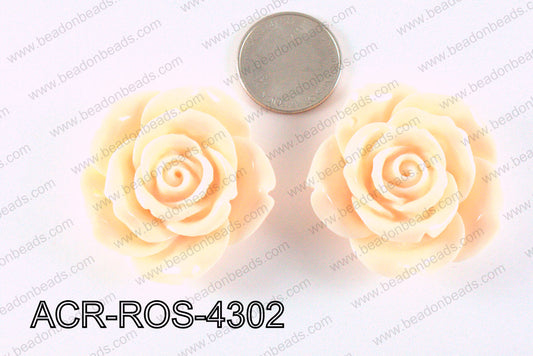 Acrylic Pendant Rose Peach 43mm ACR-ROS-4302