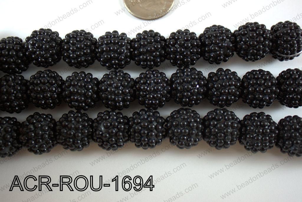 Acrylic Round 16mm Black ACR-ROU-1694