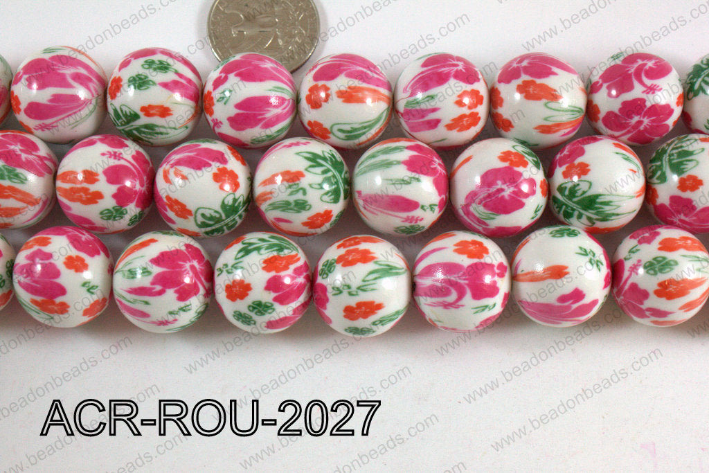 Acrylic Round  White 20mm ACR-ROU-2027