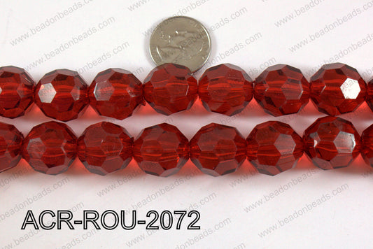 Acrylic Round curved cream 20mm ACR-ROU-2072