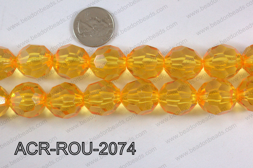 Acrylic Round faceted 20mm  ACR-ROU-2074