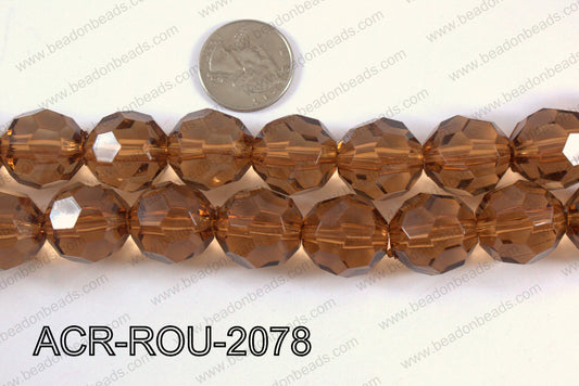 Acrylic Round faceted 20mm  ACR-ROU-2078