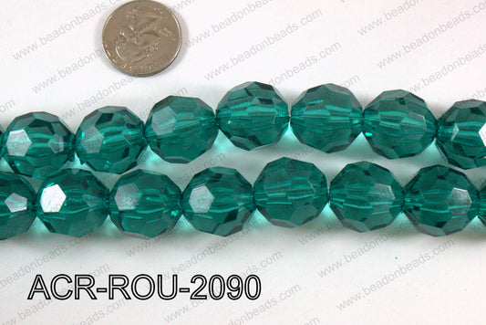 Acrylic Round faceted 20mm  ACR-ROU-2090