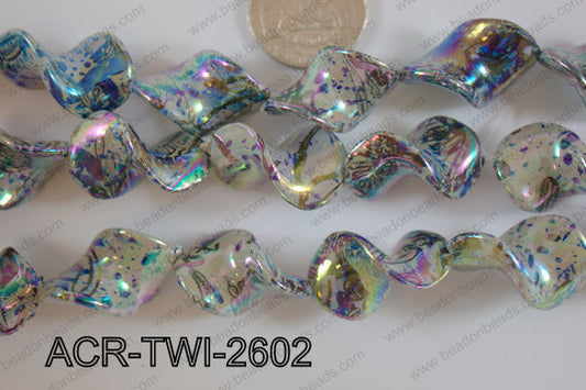 Acrylic Twisted 17x26mm ACR-TWI-2602