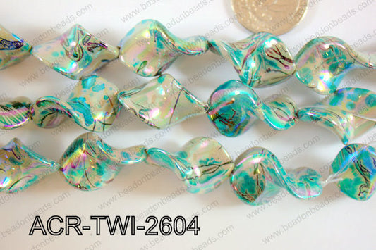 Acrylic Twisted 17x26mm ACR-TWI-2604