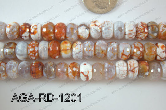 Agate Rondel 12mm AGA-RD-1201