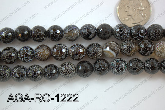 Black Agate Round 12mm AGA-RO-1222