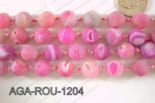 Agate Geode Round 12mm AGA-ROU-1204