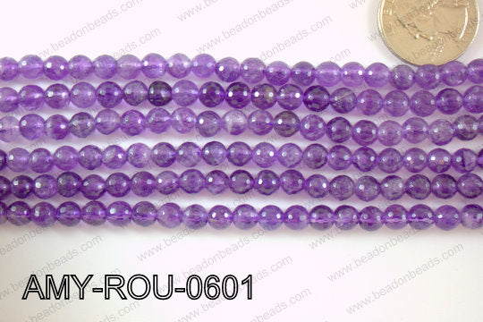 Amethyst Round Faceted 6mm AMY-ROU-0601