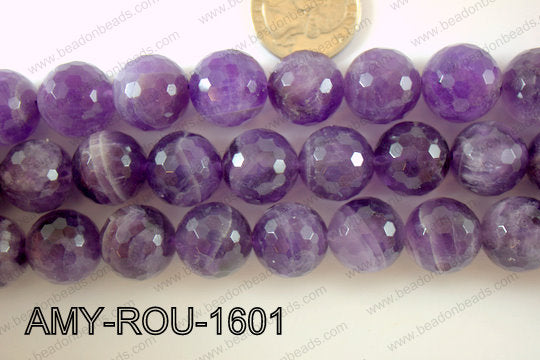 Amethyst Round Faceted 16mm AMY-ROU-1601