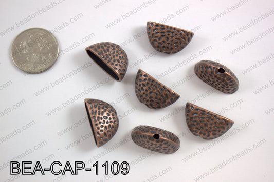 Bead cap 14X24mm, copper BEA-CAP-1109