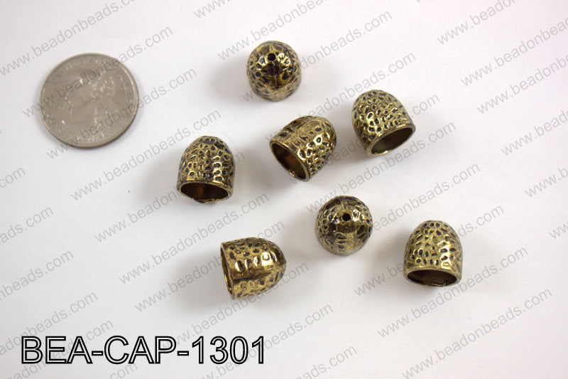 Bead cap 13mm, gold BEA-CAP-1301