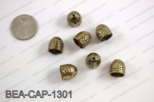 Bead cap 13mm, gold BEA-CAP-1301
