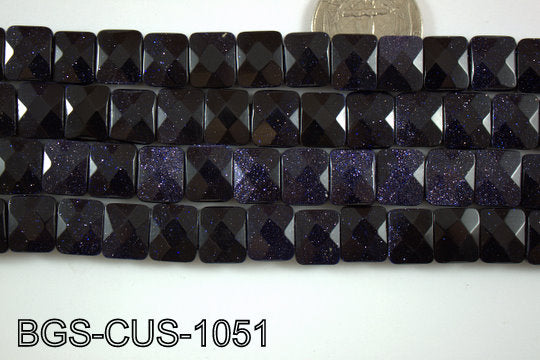 Blue Gold Stone Cushion 10x12mm BGS-CUS-1051