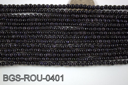 Blue Gold Stone Round 4mm BGS-ROU-0401