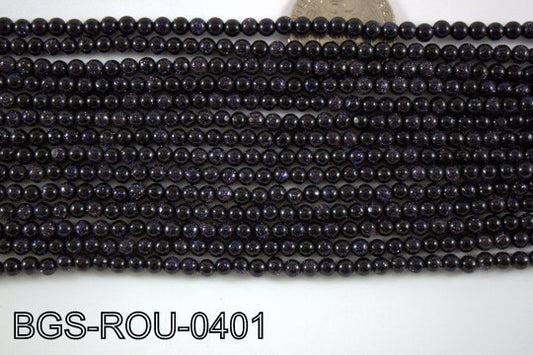 Blue Gold Stone Round 4mm BGS-ROU-0401