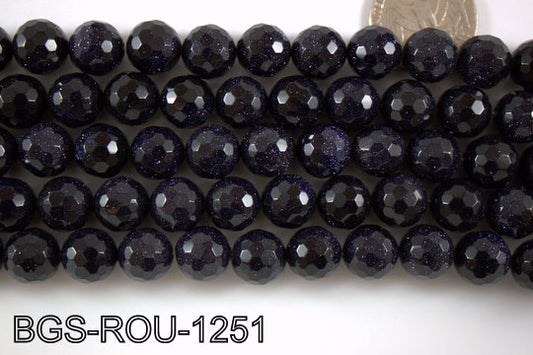 Blue Gold Stone Round 12mm BGS-ROU-1251
